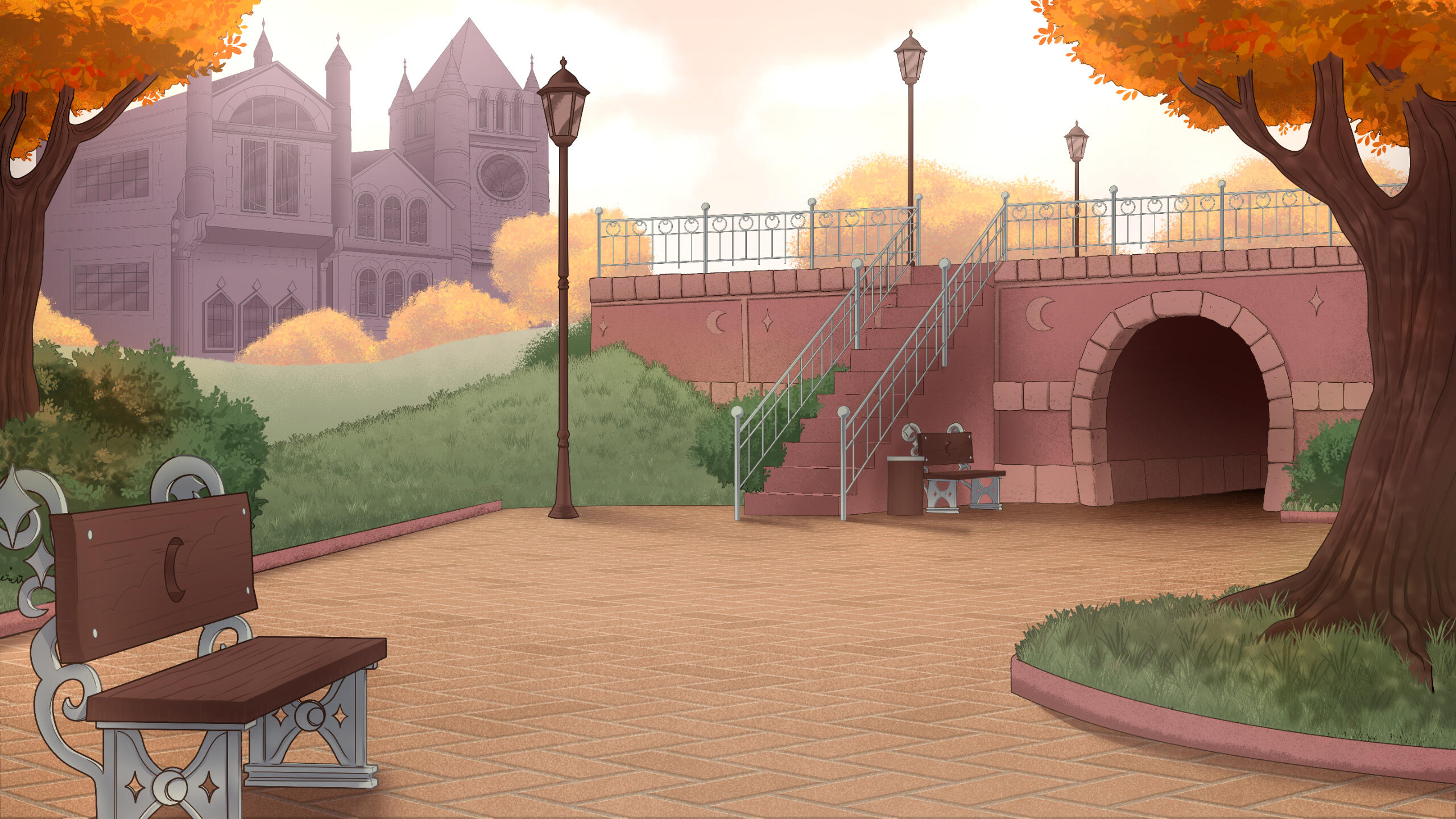 Courtyard background (daytime)